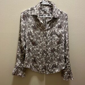 Frame Denim paisley button down shirt